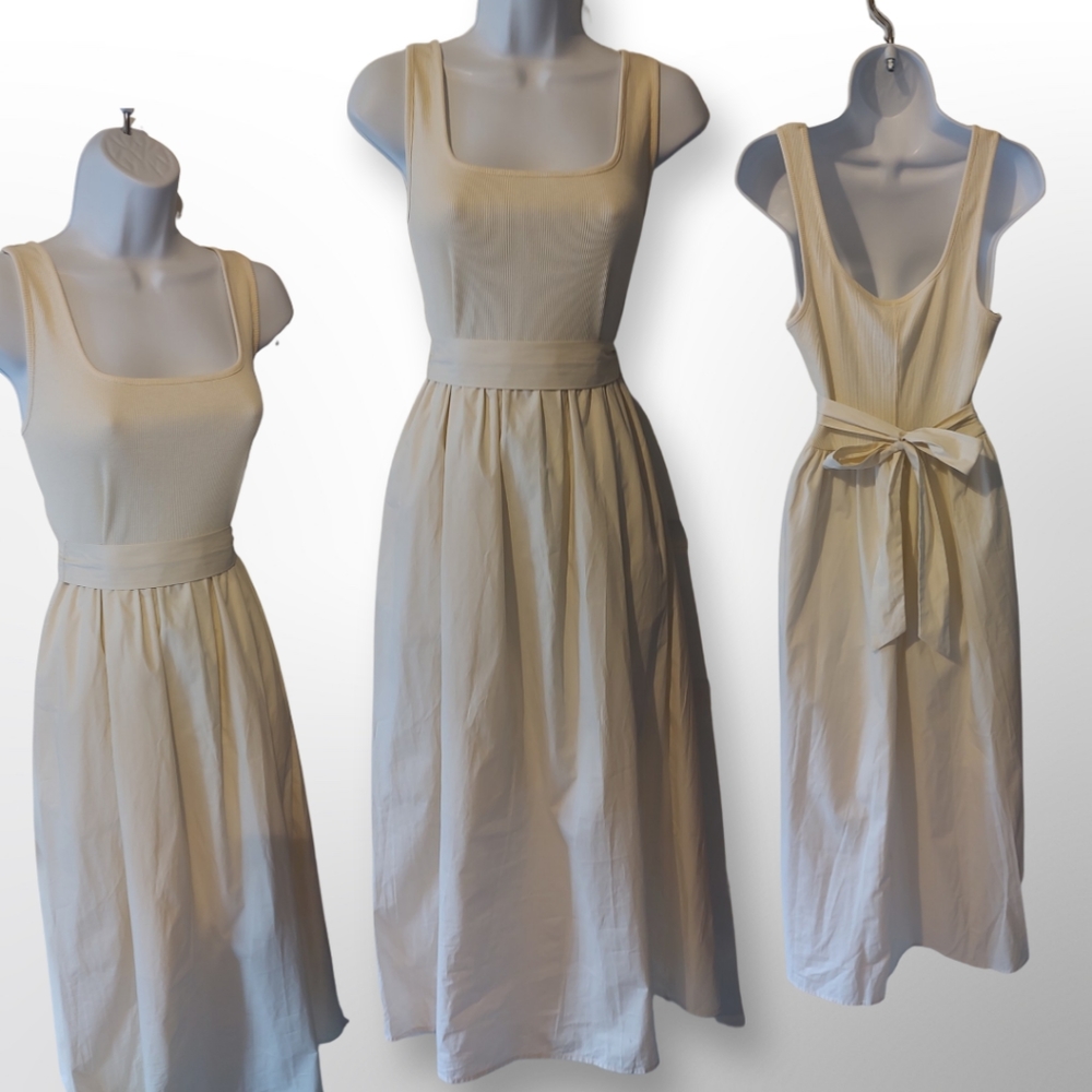 Who What Wear Maxi Dress, Size Large, Cream White